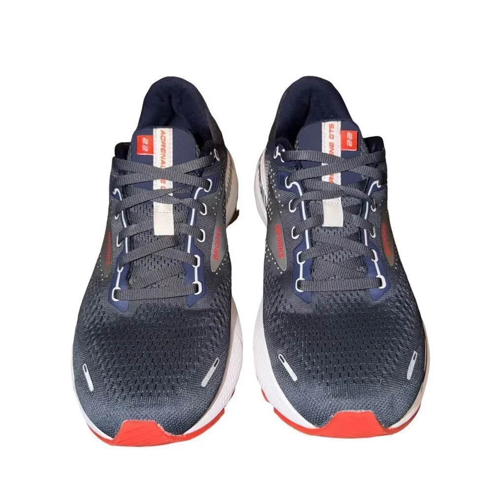 Brooks Adrenaline GTS 22 Navy and White Running Shoes size 8.5